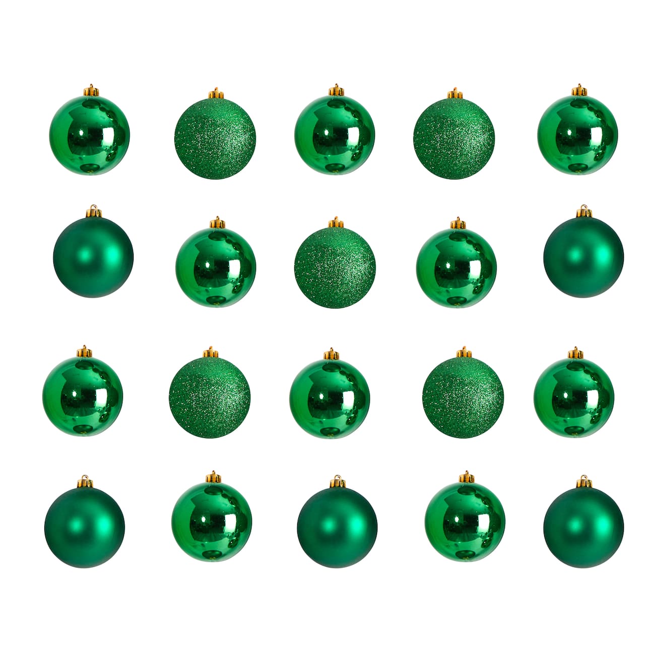 20ct. 3" Green Shatterproof Christmas Ornaments